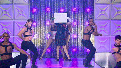 The top four of Rupaul's Drag Race season nine perform their 'Category Is' choreography.