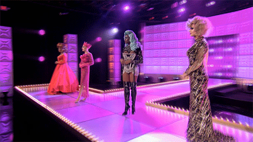 The top four of Rupaul's Drag Race season nine await their elimination news.