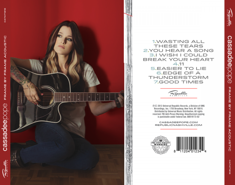 Cassadee Pope Frame By Frame Acoustic EP Back.png