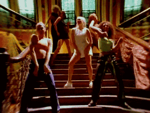 Spice Girls - Music Video on The Stairs.gif