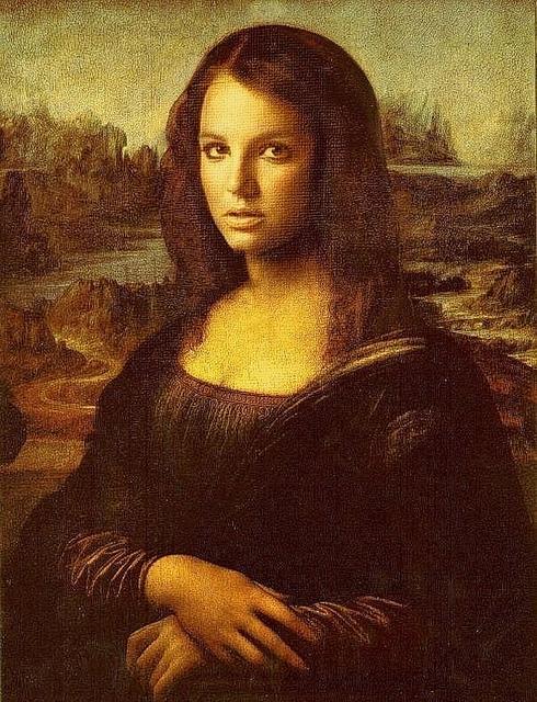 Fan art of Britney Spears as Mona Lisa