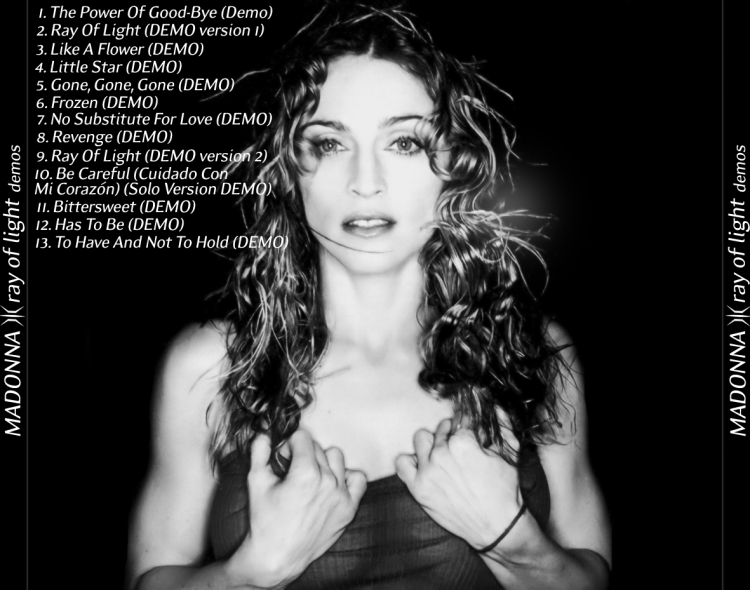 Madonna - Ray Of Light DEMOS (OFFICIAL) Set List.png